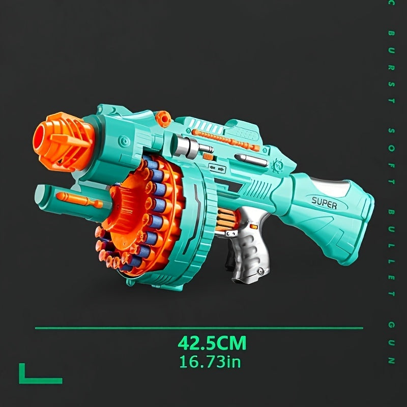 Automatic Foam Blaster – Turquoise Pistol with 40 Foam Balls for Fun Playtime