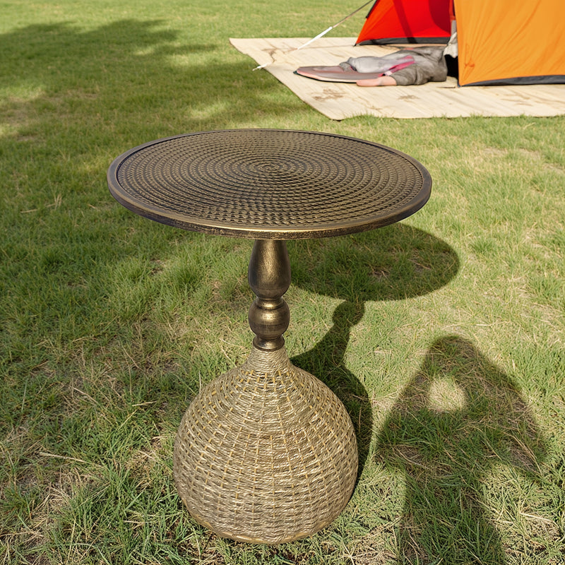 Handmade Water Grass Coffee Table – Antique Bronze Look
