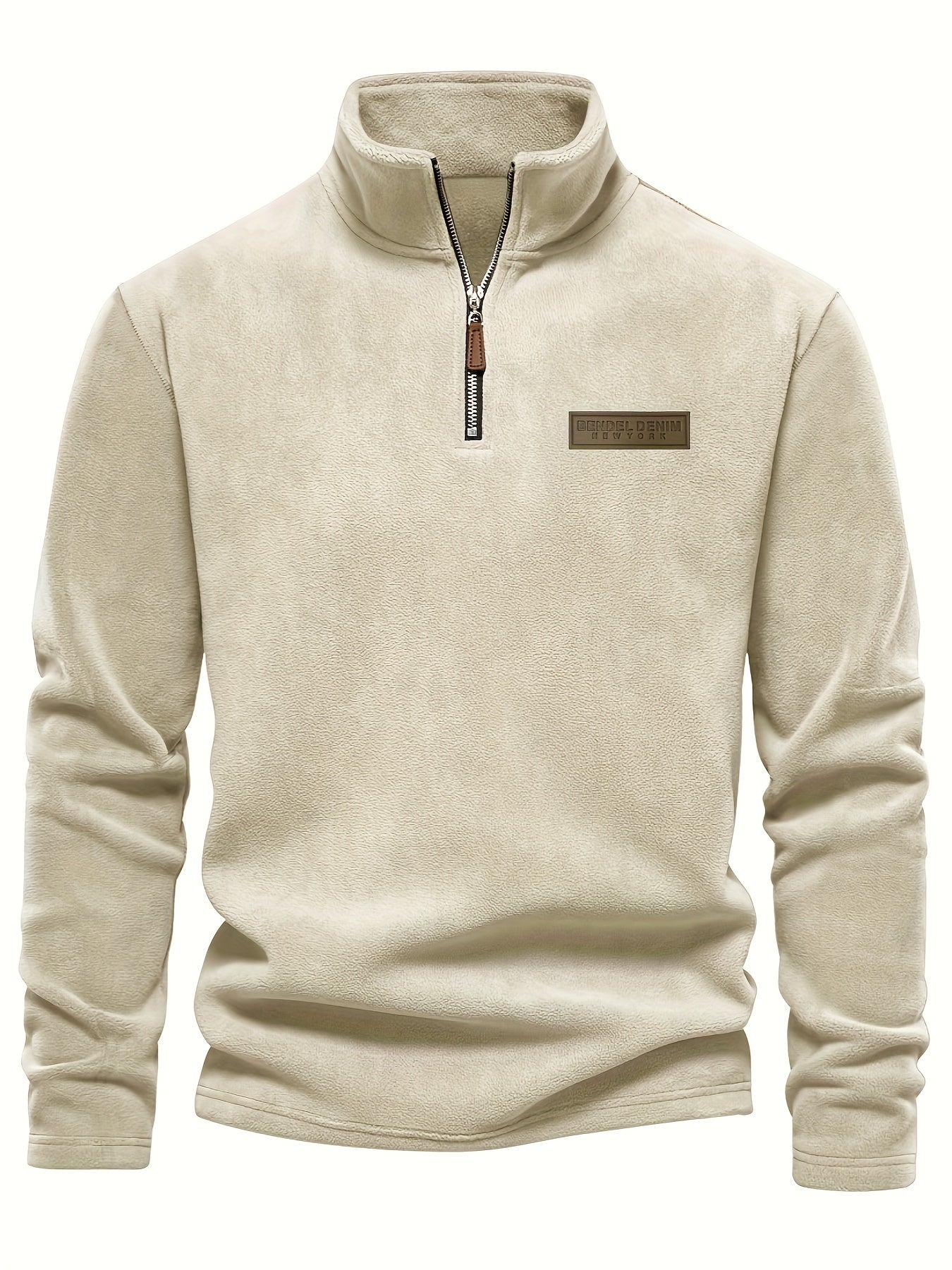 Fleece Lined Half-Zip Pullover - Comfortable and Warm for Cold Days