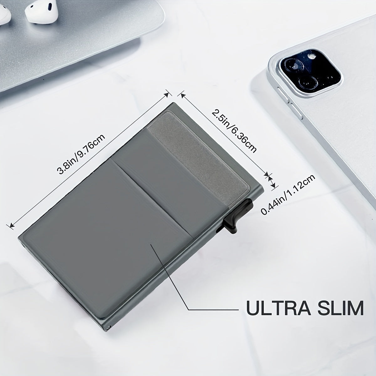 RFID Blocking Card Holder – Automatic Dispensing and Large Capacity for Safe Storage of Cards