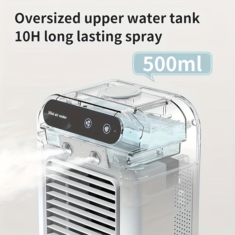 Portable Mini Air Conditioner – All-in-One Humidifier & Fan
