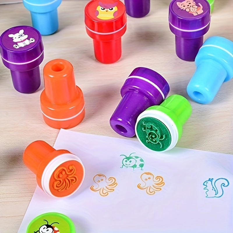 Colorful Animal Stamp Set – 26 Different Stamps for Creative Crafting and Education