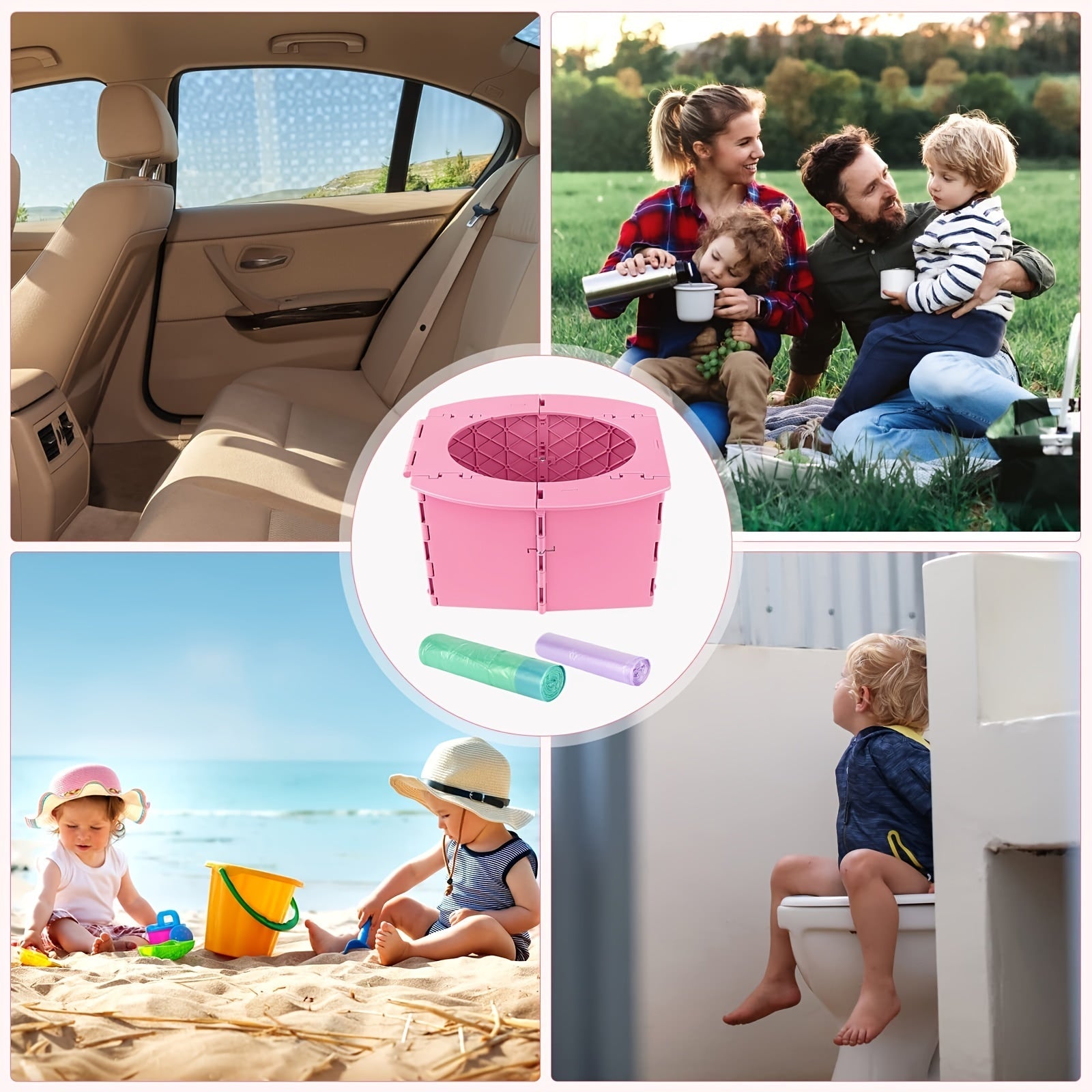 Compact Foldable Child Toilet – Convenient and Hygienic Solution for On-the-Go