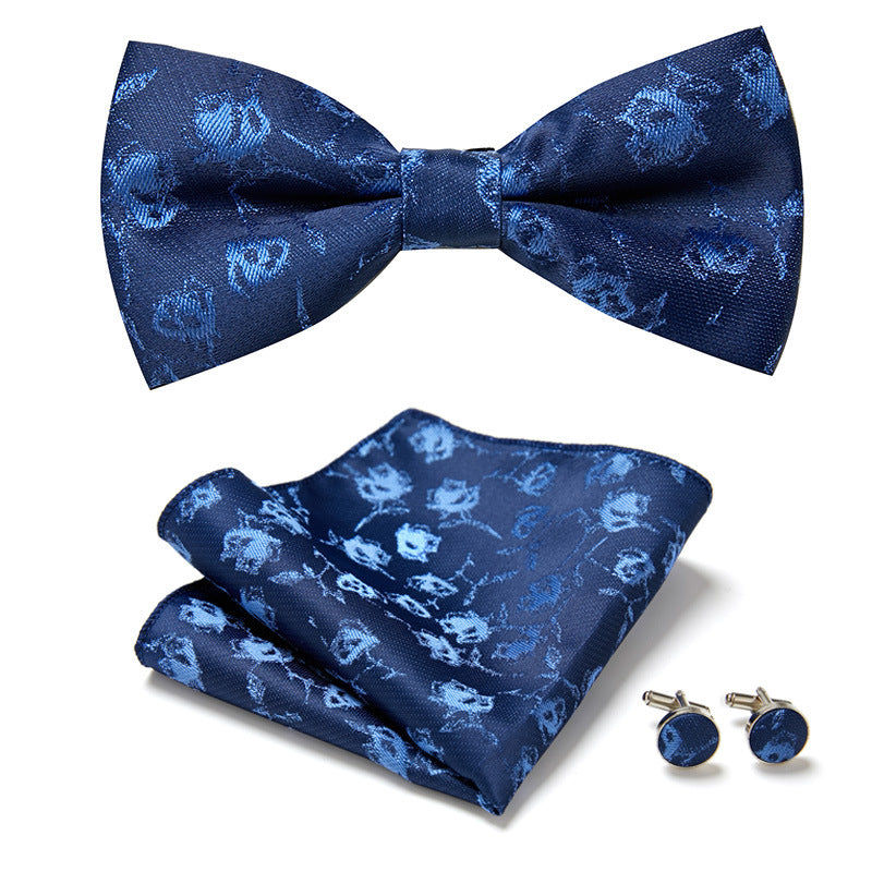 Elegant Bow Tie Set – Handcrafted with Matching Accessories