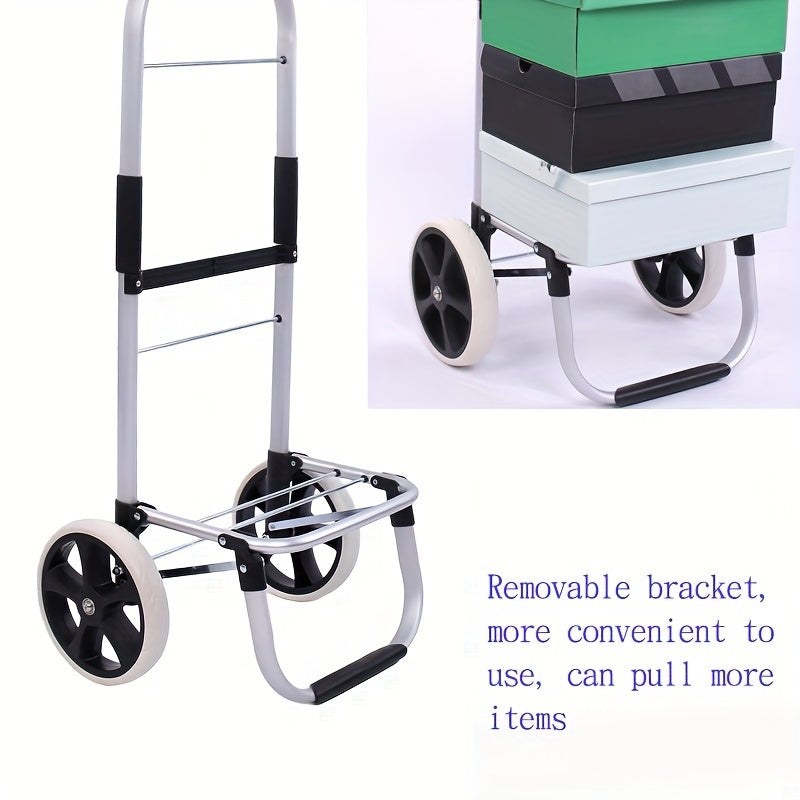Portable Shopping Cart – Foldable with Removable Bag and Telescopic Handle