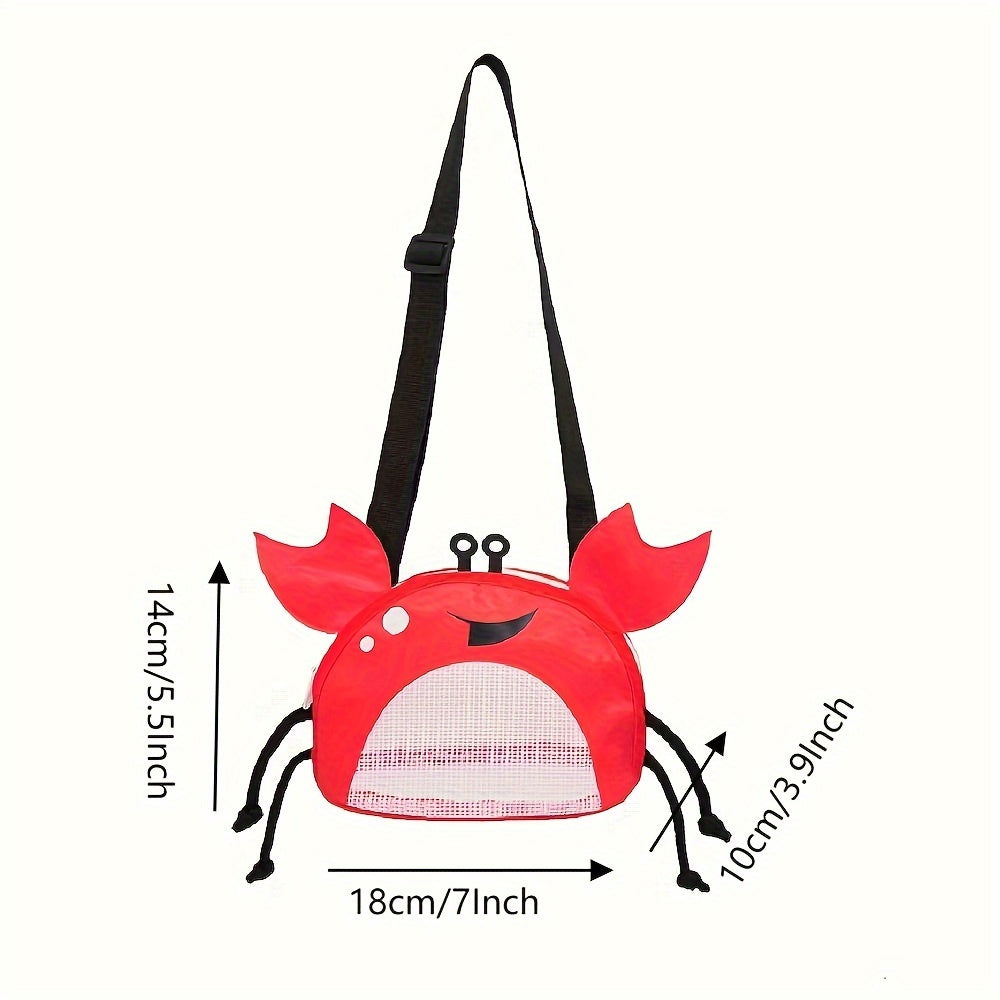 Cute Lobster Shoulder Bag – Playful, Lightweight Beach Bag for Kids with Adjustable Shoulder Strap