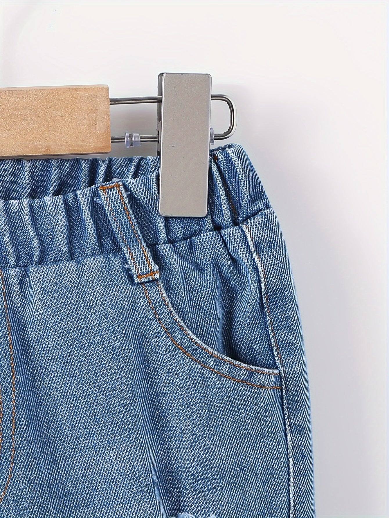 Casual Ripped Denim Jacket and Pants Set – Perfect for Adventurous Boys