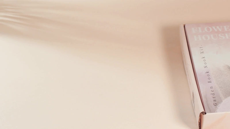 3D Wooden Puzzle House – White Flower House with Lighting and Dust Cover