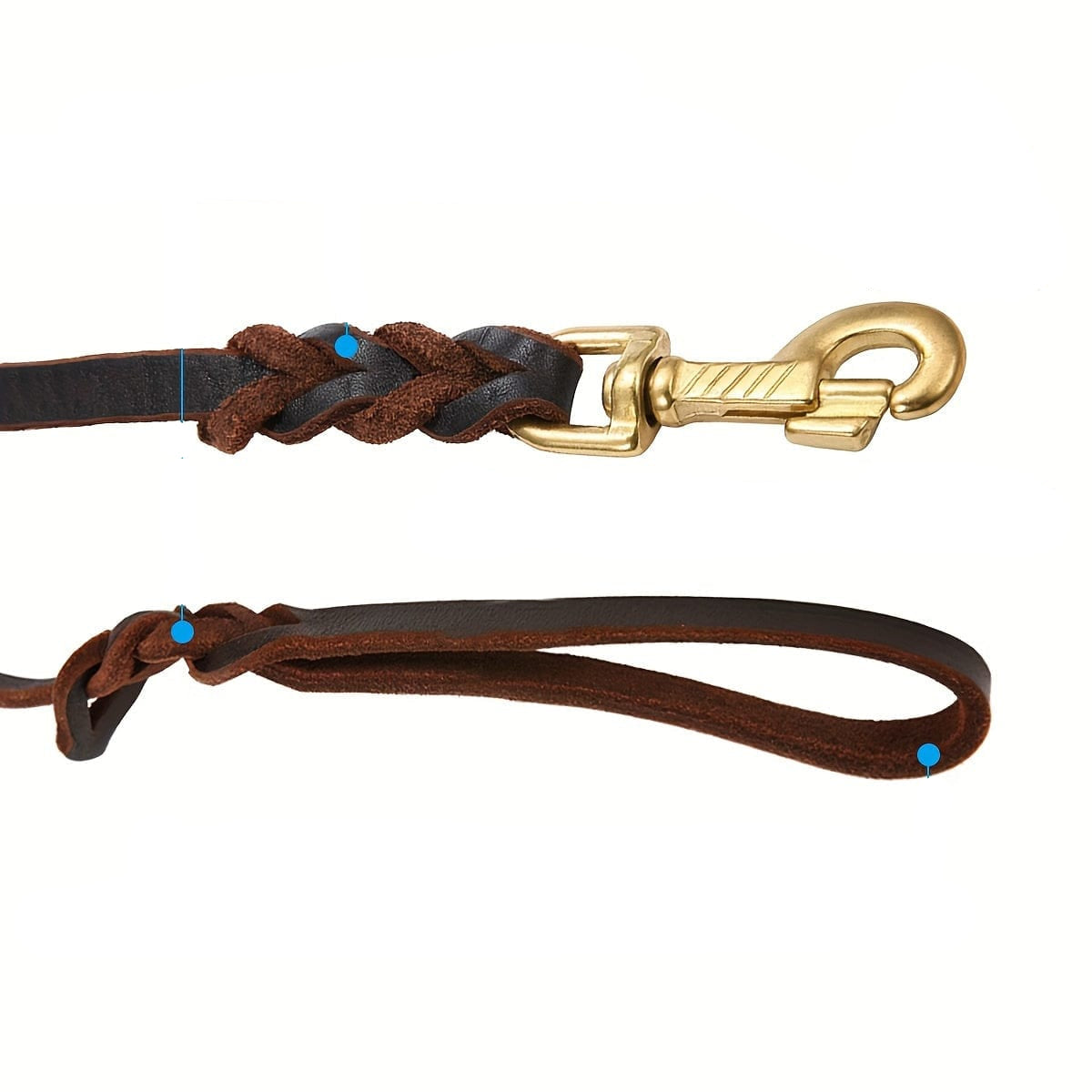 Robust Leather Dog Lead – Strong and Comfortable for Large Dogs