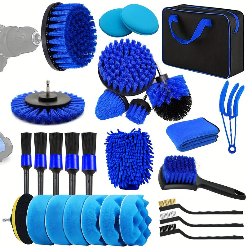 Multifunctional Car Cleaning Brush Set – Complete and Practical
