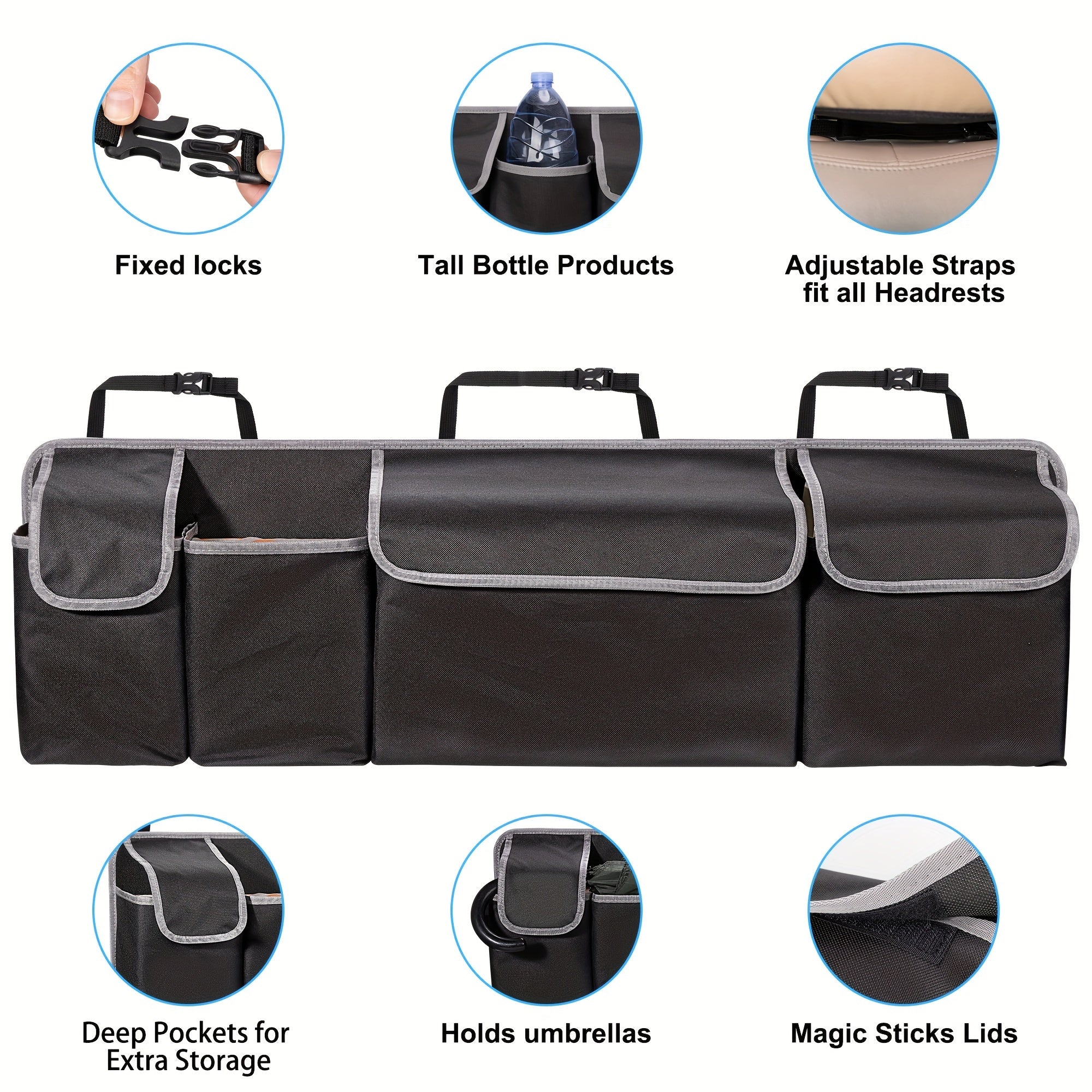 Car Seat Organizer – Practical Solution for Vehicle Storage with Large Capacity