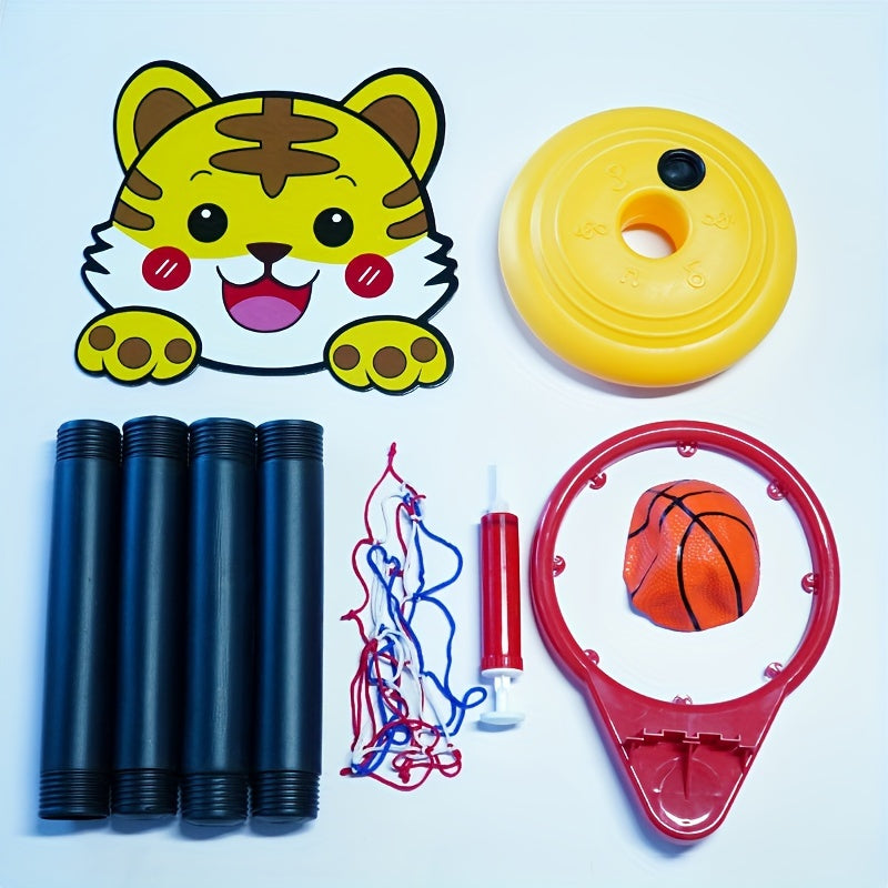 Cheerful Tiger Basketball Hoop - Ideal for Active Kids