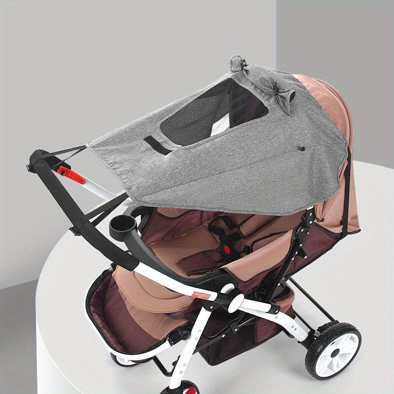 Foldable Sunshade for Stroller – UV Protection and Flexible Straps for Perfect Coverage
