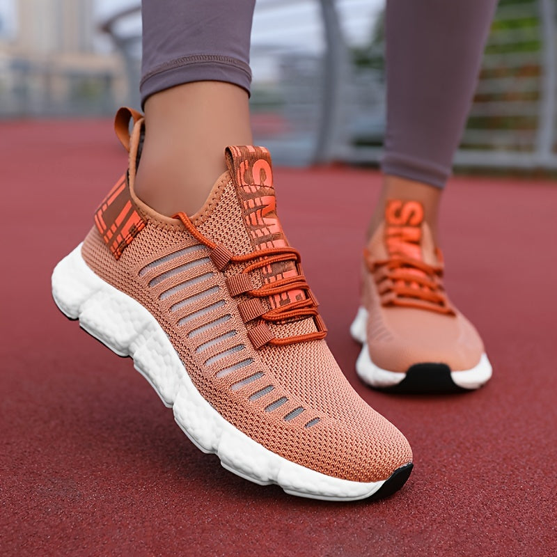 Breathable Knit Platform Sneakers for Women – Comfortable and Trendy