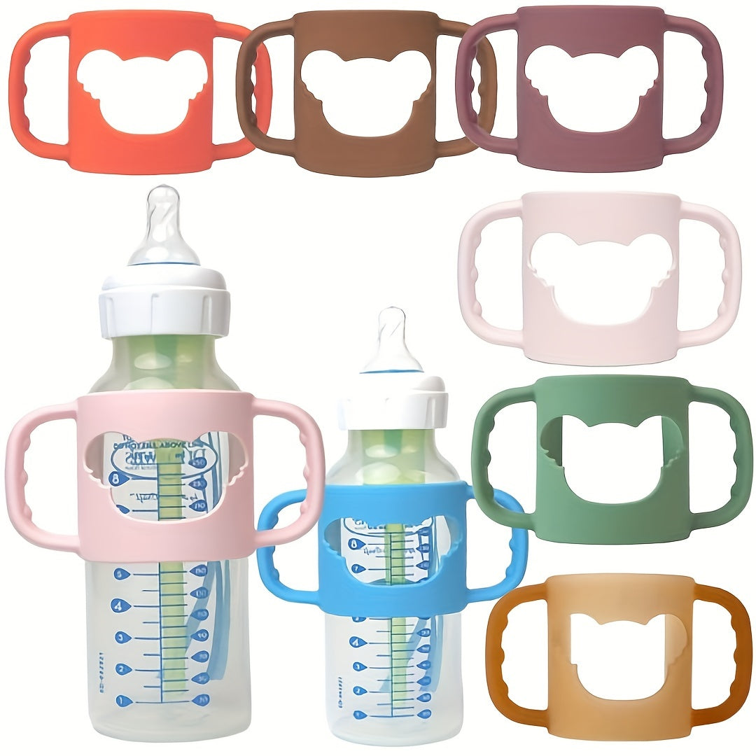 SnuggleGrip Silicone Baby Bottle Handles – Soft & Flexible
