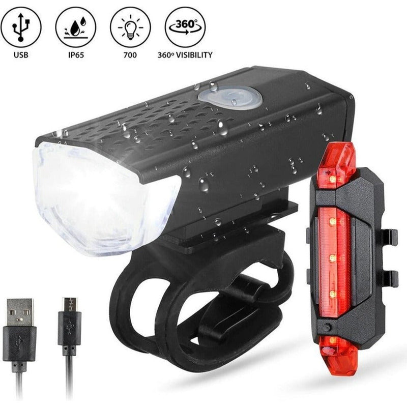 VoltBeam USB Bike Light Set – Safety and Convenience with Rechargeable Batteries