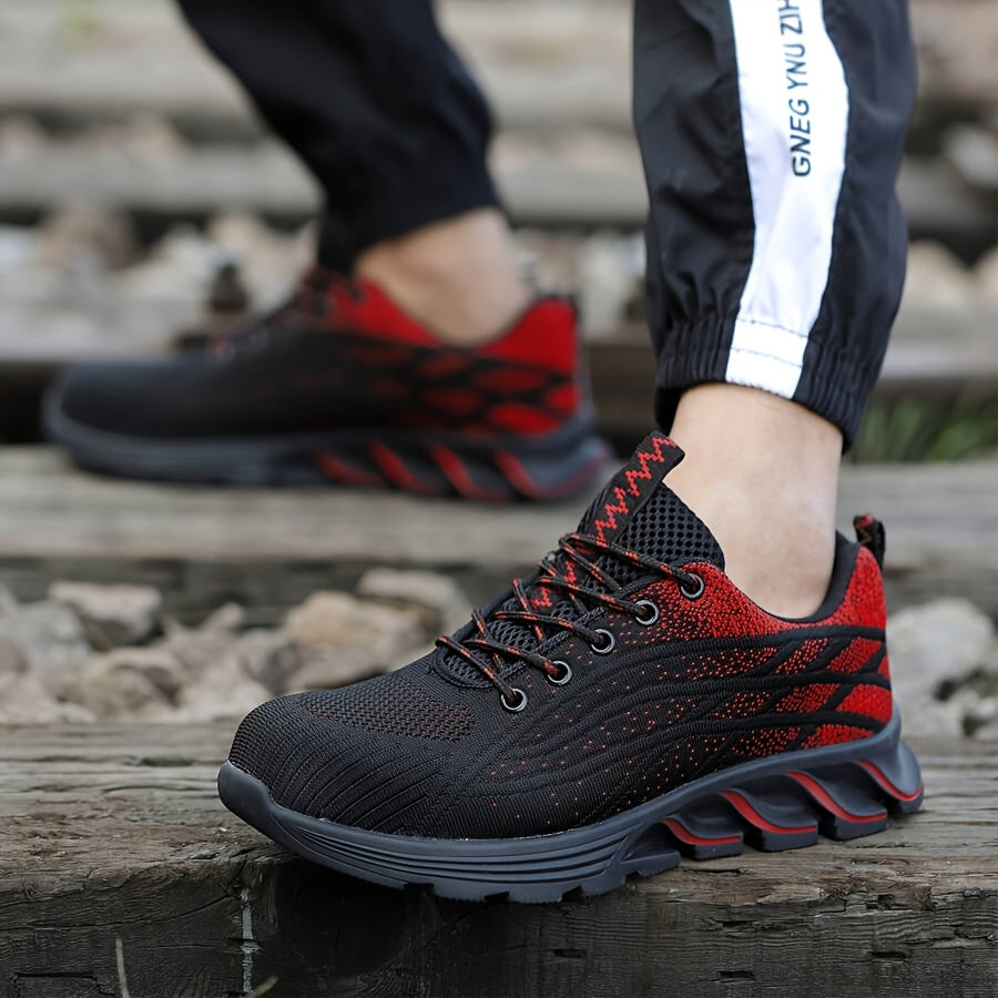 FlexGuard Men’s Work & Sport Shoes – Breathable & Anti-Slip