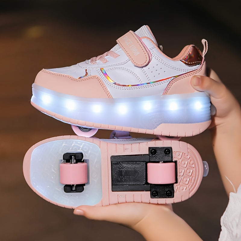 GlowRiders Roller Sneakers - For Kids with Light Show
