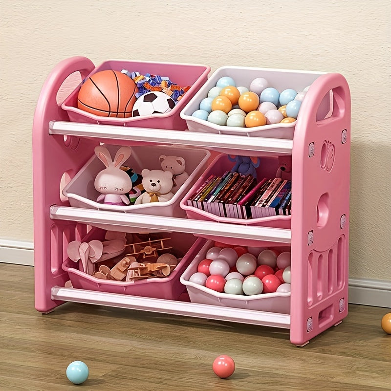 MultiStore Storage Rack - Spacious and Sturdy Organizer with 6 Bins