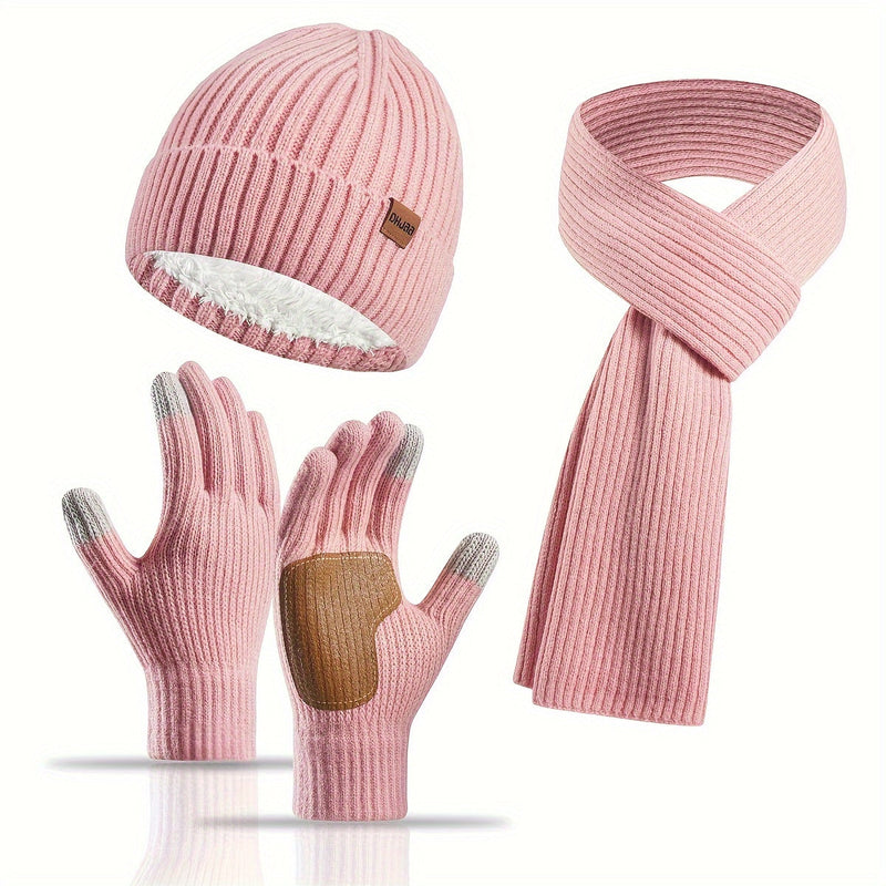 Joyful Winter Set - Hat, Scarf, and Gloves for Couples