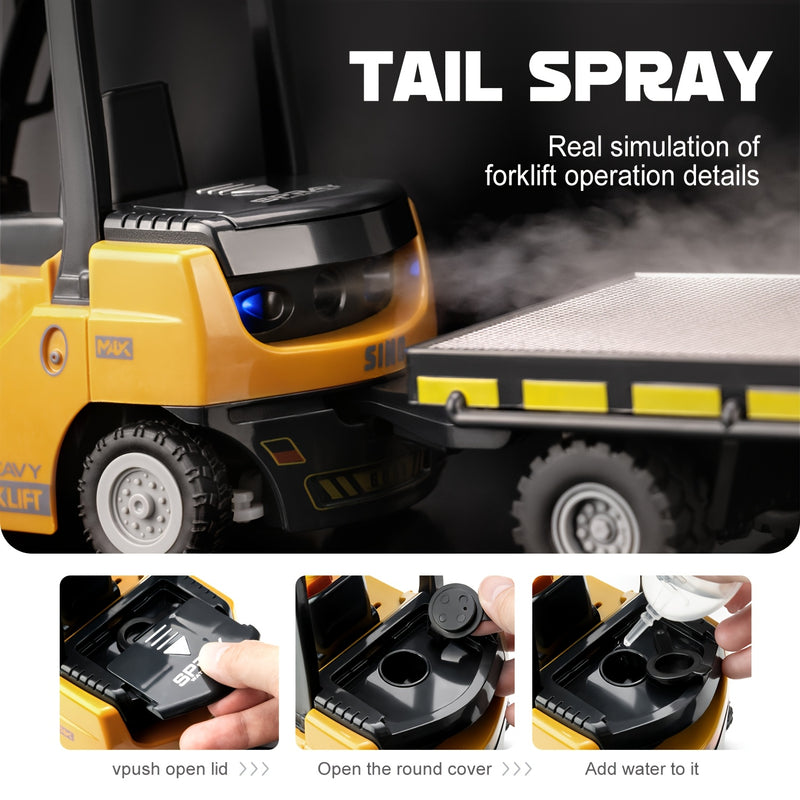 Heavy Duty Remote Control Forklift – 1:24 Scale with Lights & Trailer