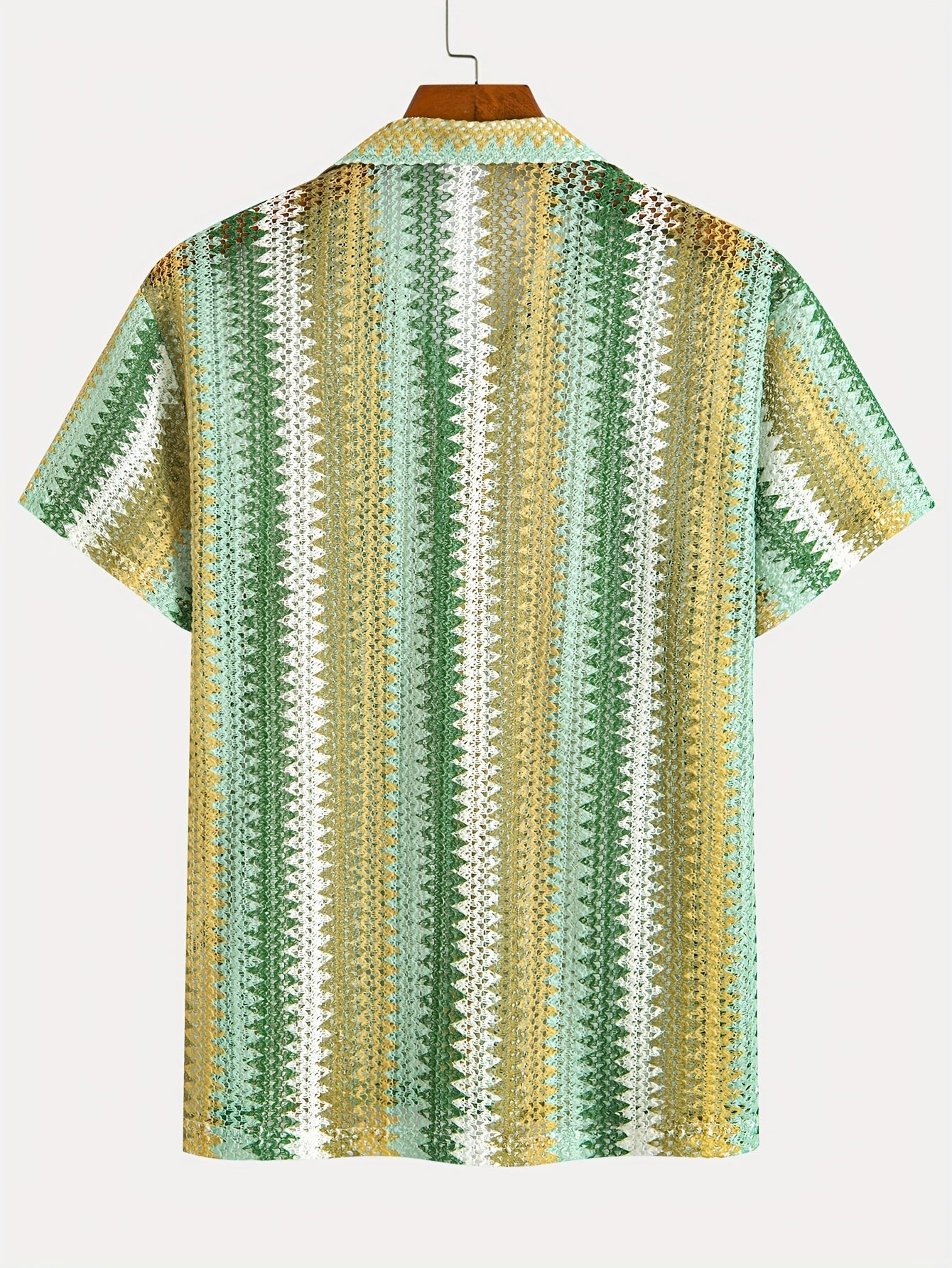 Men's Summer Casual Short Sleeve Shirt – Woven Fabric for a Fresh Look