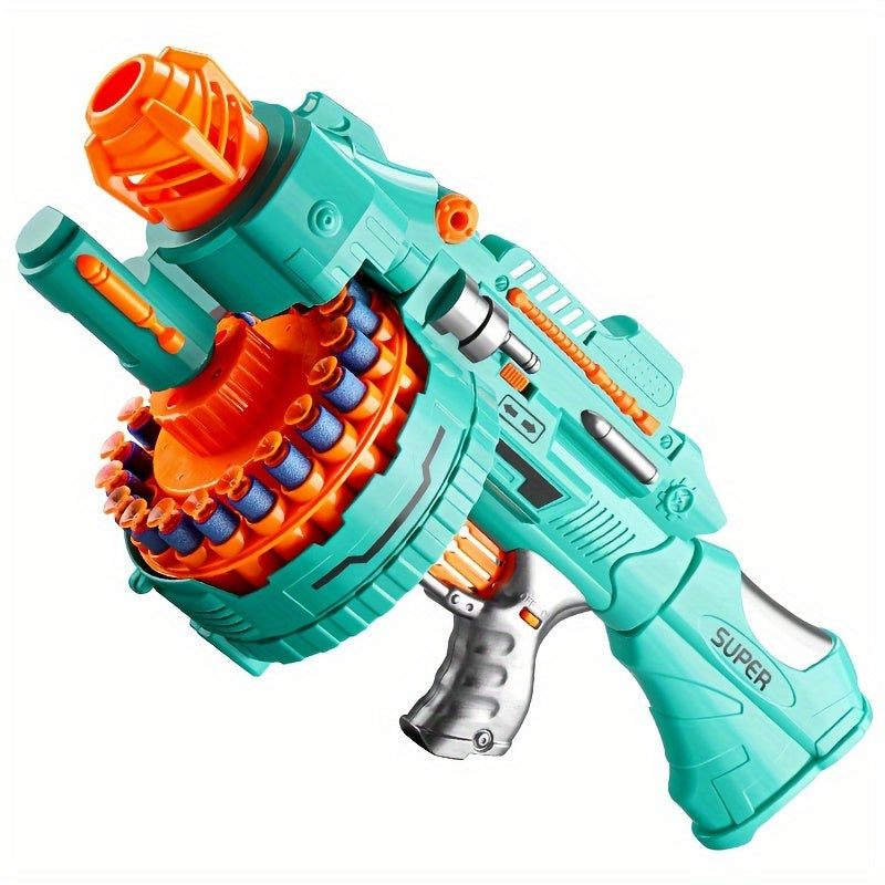 Automatic Foam Blaster – Turquoise Pistol with 40 Foam Balls for Fun Playtime