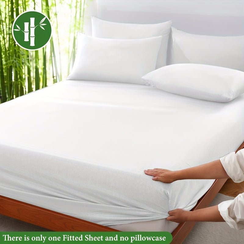 Summer Cool Bamboo Fiber Fitted Sheet – Luxury Breathable Comfort
