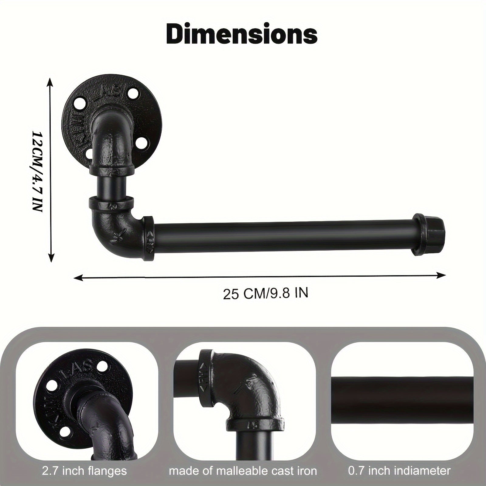 Industrial Toilet Paper Holder - For a Stylish Bathroom