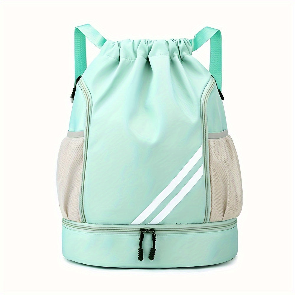 Stylish Nylon Gym Bag with Drawstring – Practical and Waterproof for Sports and Travel