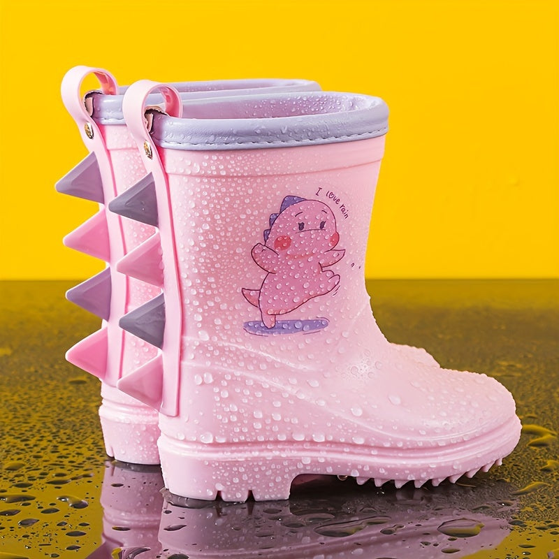 Dino Splash Children's Rain Boots - Playful Protection for Rainy Days