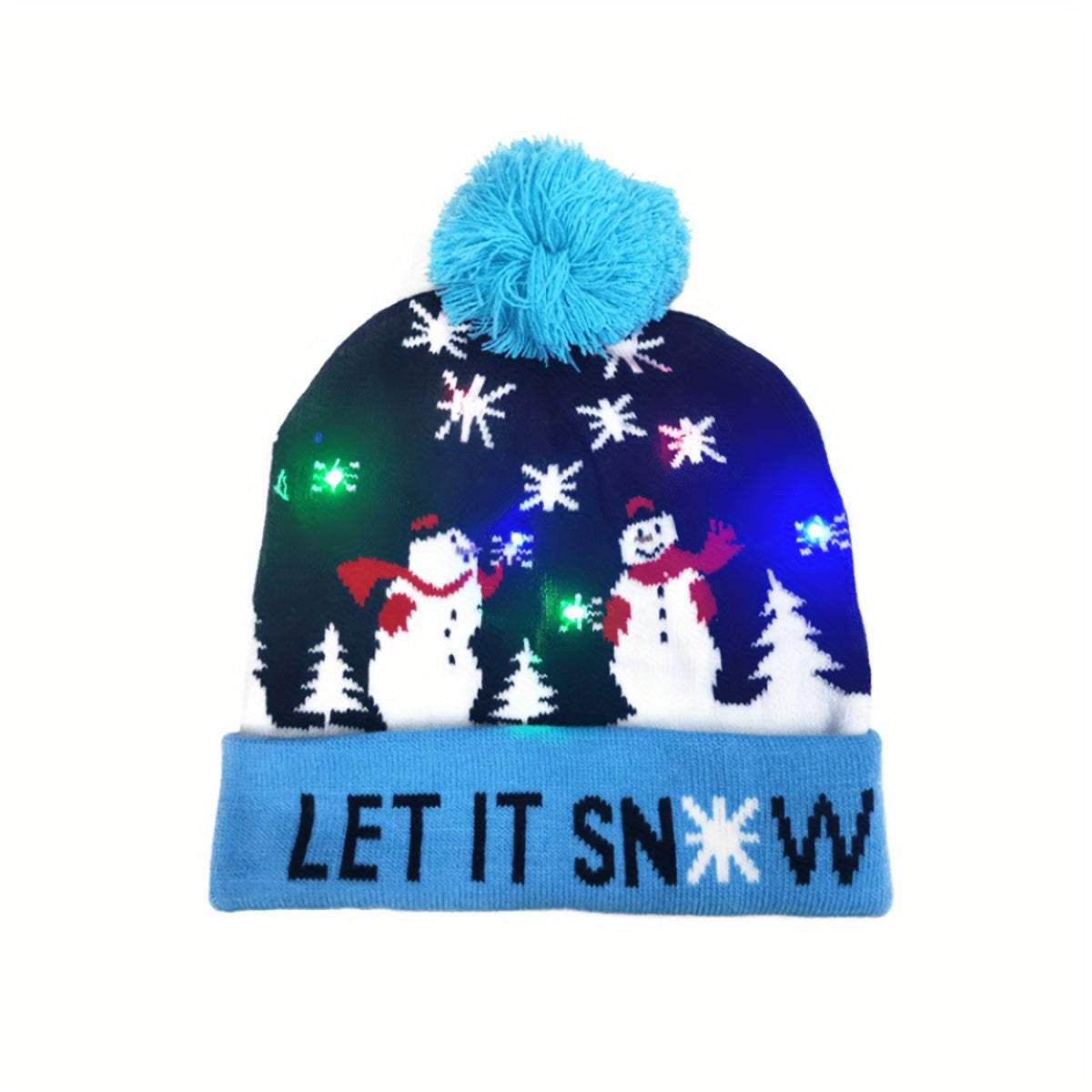Frosty LED Christmas Hat - Bright and Cheerful for the Holidays