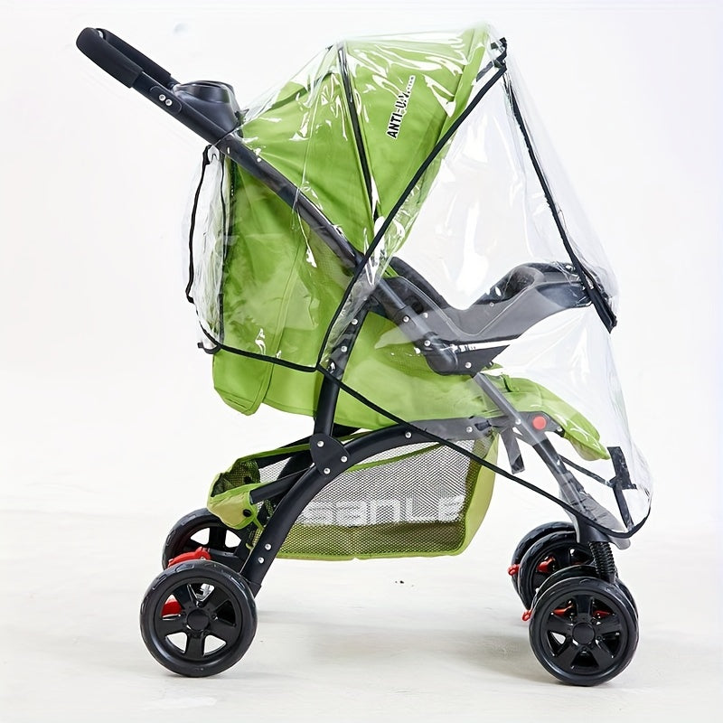 Transparent Stroller Rain Cover - For Weather-Resistant Protection