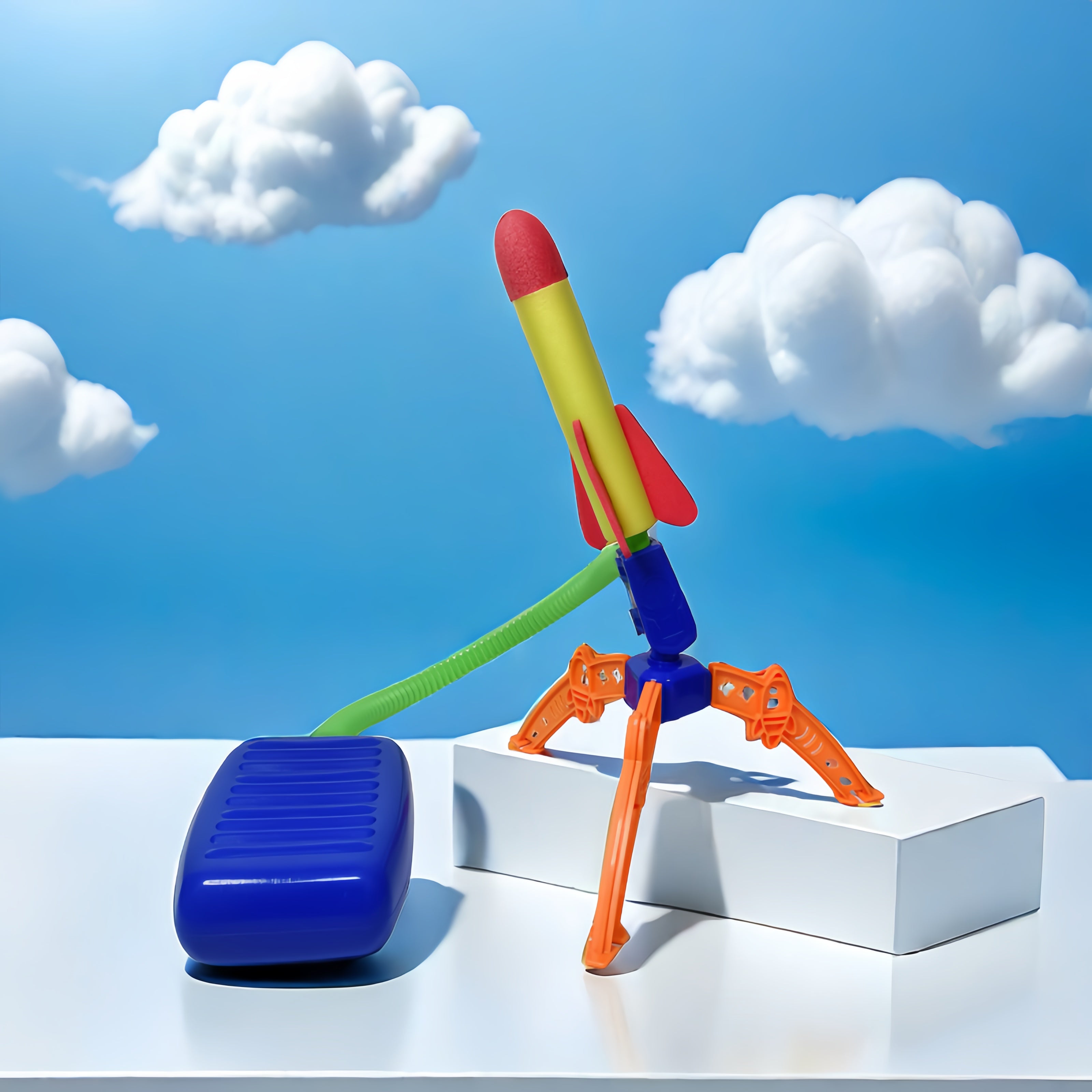 Foot Pump Rocket Launcher – Splendid Outdoor Fun with Colorful Rockets