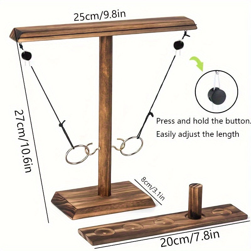 Wooden Ring Toss Game – Traditional and Challenging