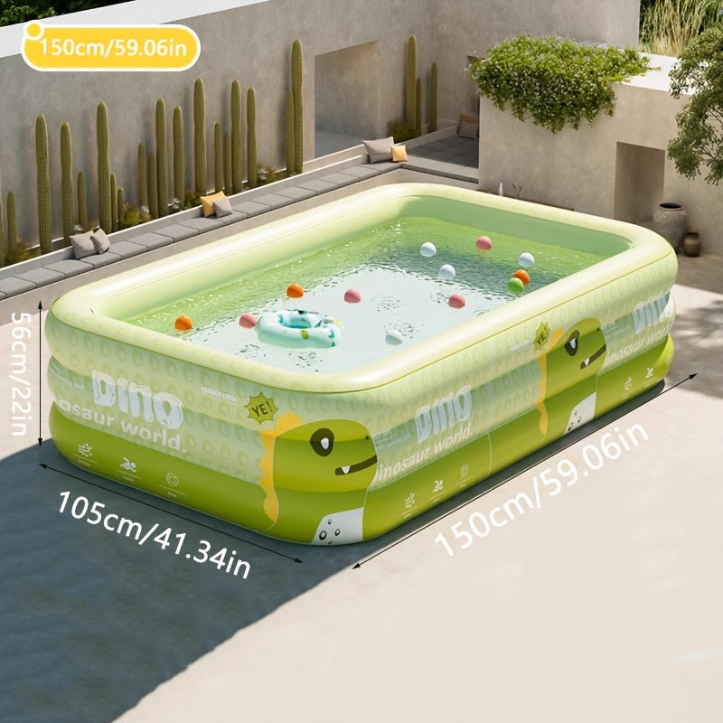 Dino Inflatable Pool – Safe, Playful, and Comfortable