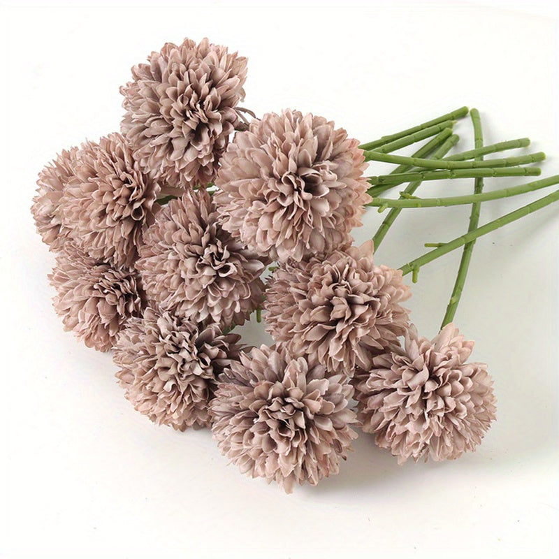 Set of 5 Artificial Chrysanthemum Flowers – Realistic Floral Arrangements for Weddings and Home Decor