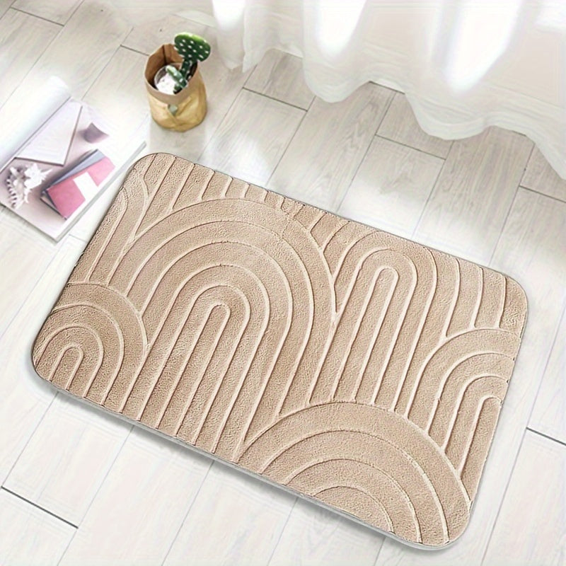 Geometric Non-Slip Bathroom Mat – Comfortable and Stylish for Your Bathroom
