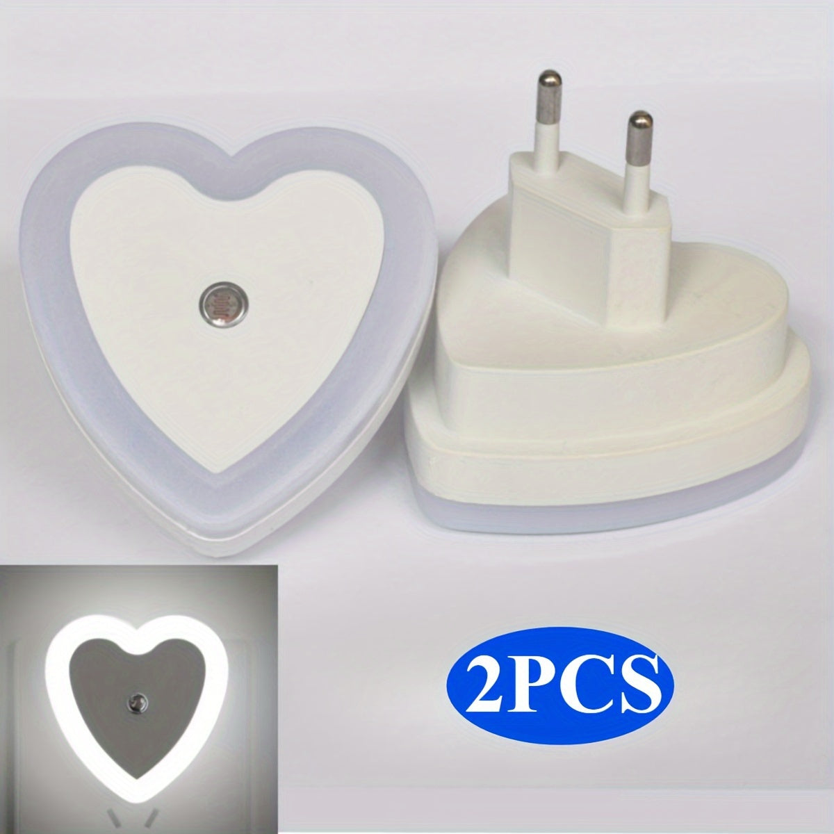 HeartGlow LED Night Light - Smart Dusk-to-Dawn Night Lighting