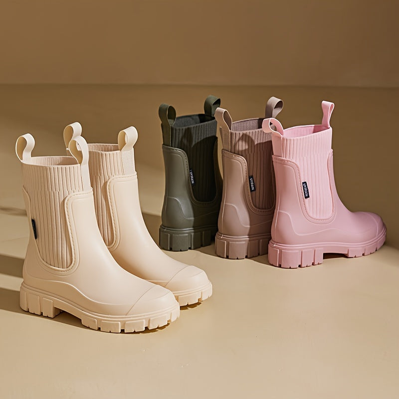 Urban Storm Women's Rain Boots - Stylish and Waterproof for Any Weather
