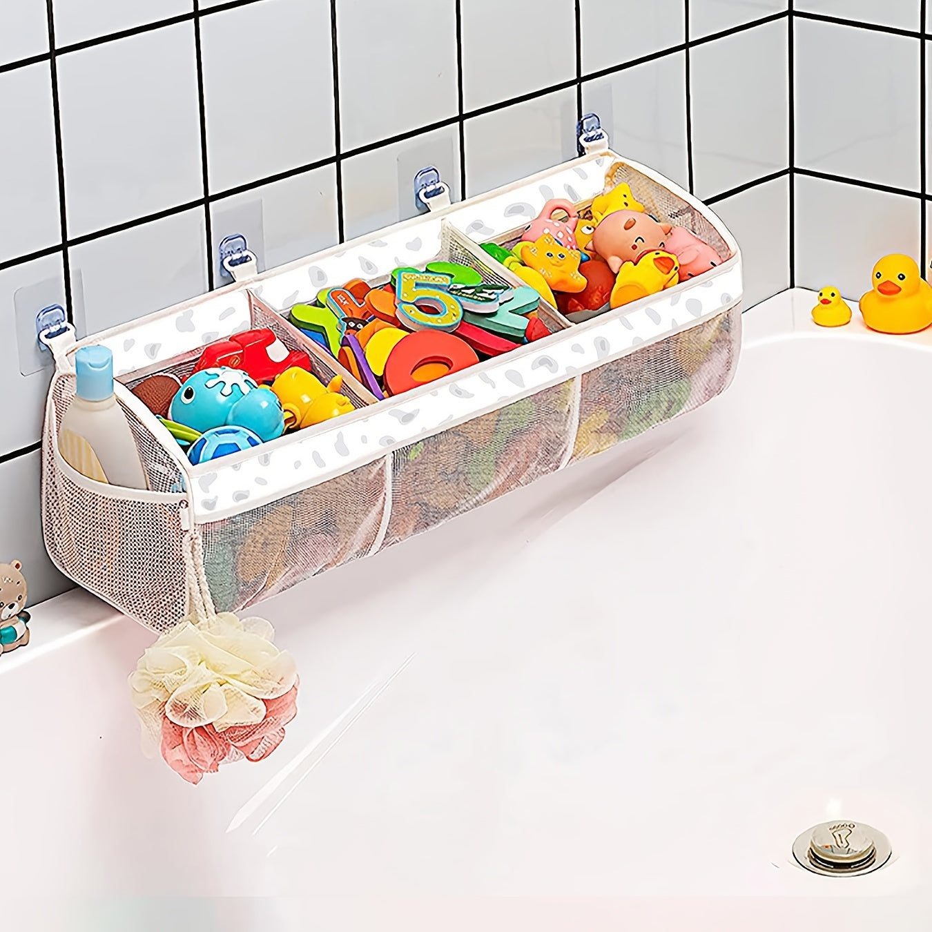 Mesh Bath Toy Organizer - Perfect for Tidiness
