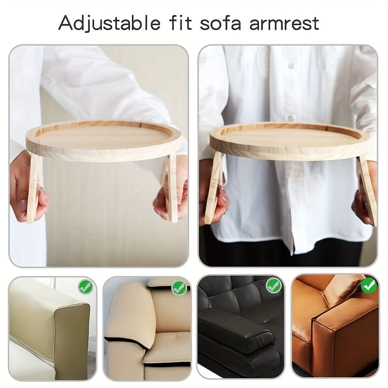 Practical Bamboo Tray – Compact and Handy for Sofa and Bed