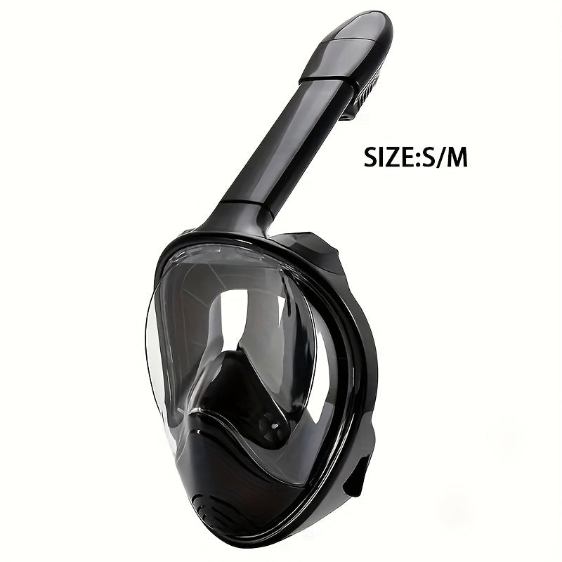 Full Face Snorkel Mask – 180° Panoramic View and Camera Mount for Perfect Underwater Experience