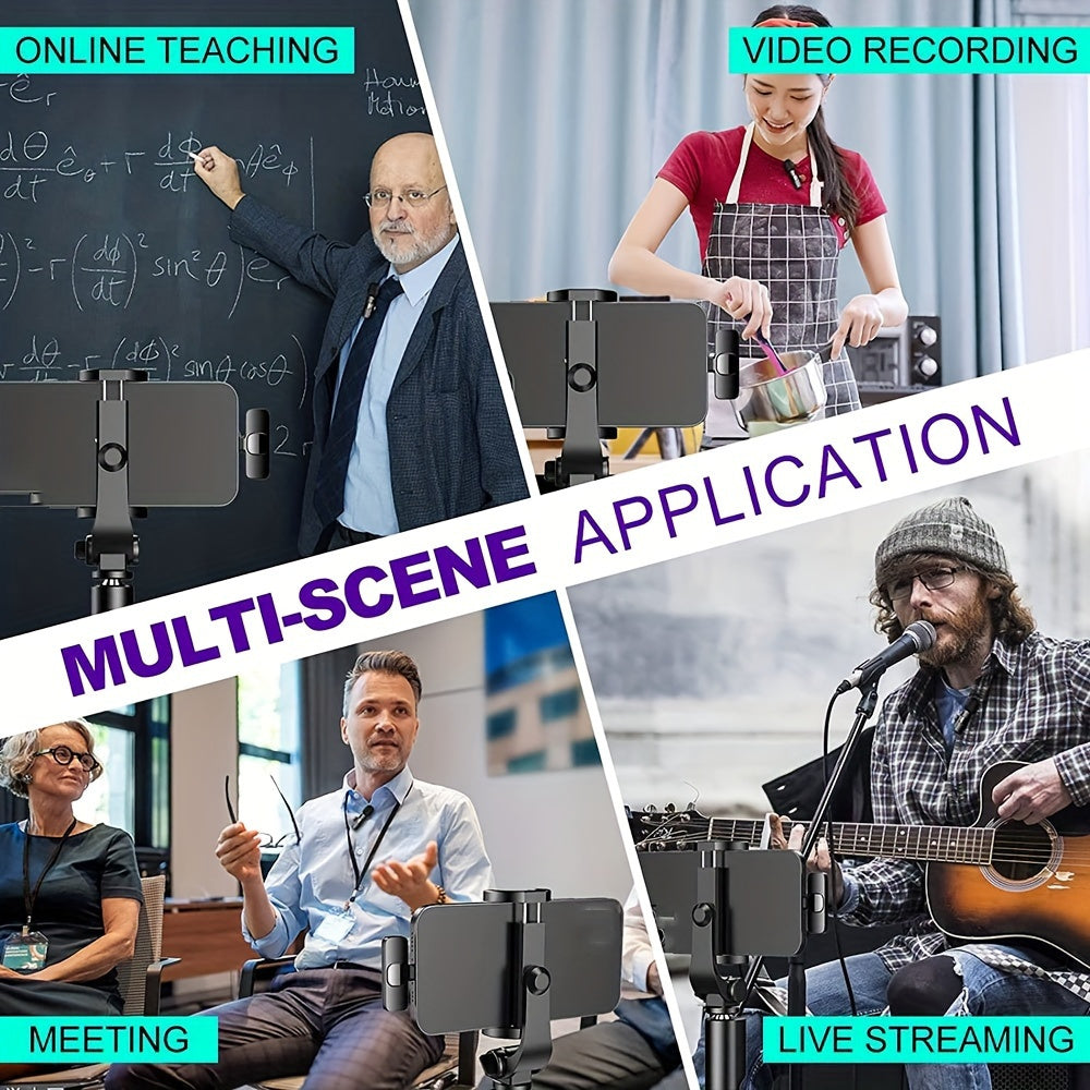 Professional Wireless Lavalier Microphone - Perfect for Video Recordings and Live Streaming