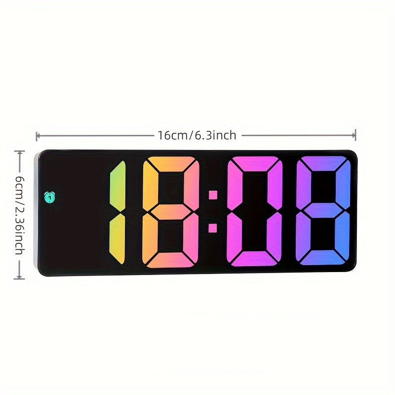 Colorful LED Digital Clock - For a Cheerful Start to Your Day