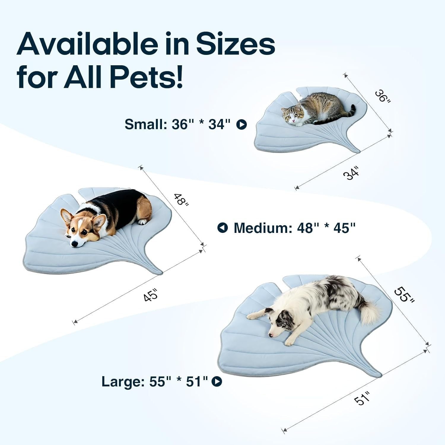 Cooling Mat for Dogs – Refreshing Leaf Design with Safe Cooling Gel
