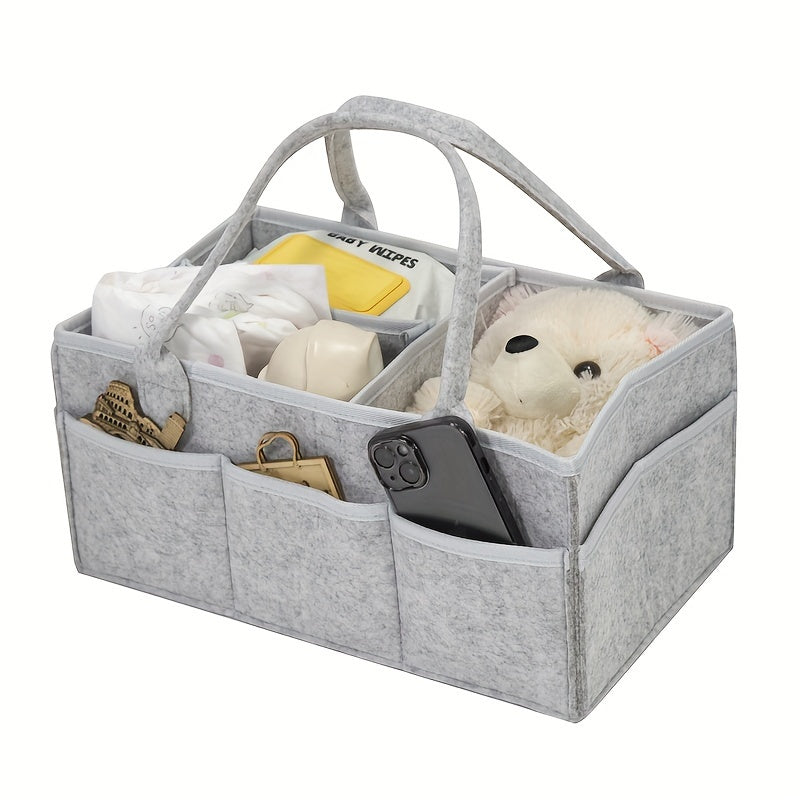 MamaOrganize Diaper Storage Basket - Convenient and Stylish for Parents