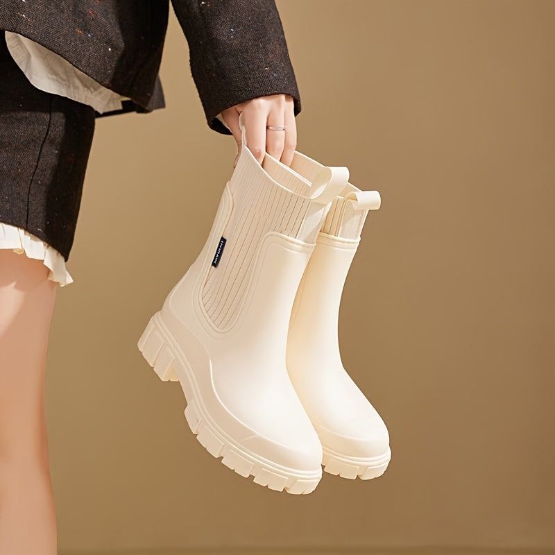 Urban Storm Women's Rain Boots - Stylish and Waterproof for Any Weather