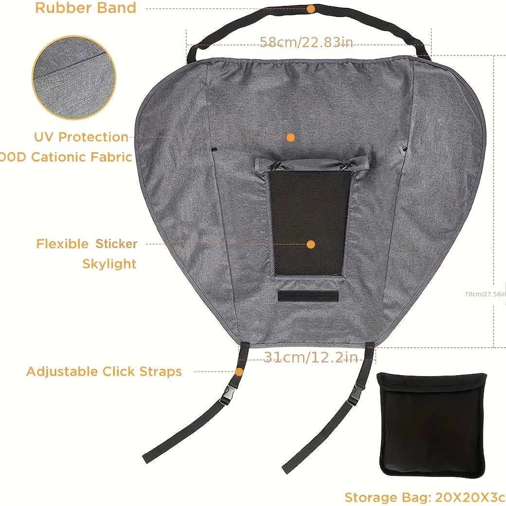 Foldable Sunshade for Stroller – UV Protection and Flexible Straps for Perfect Coverage