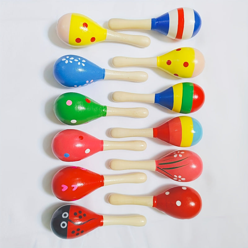 MelodyWood Wooden Maraca - Playful Musical Instrument for Children
